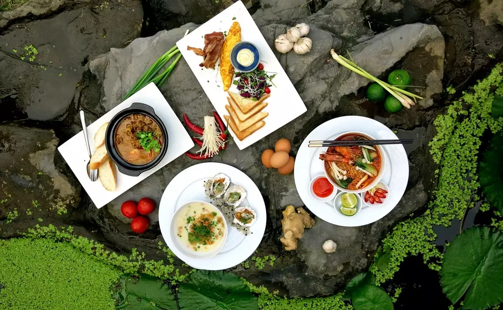 Menu đa dạng phong phú