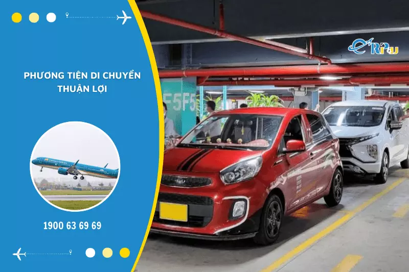 Nhiều phương tiện di chuyển từ sân bay đến trung tâm TPHCM