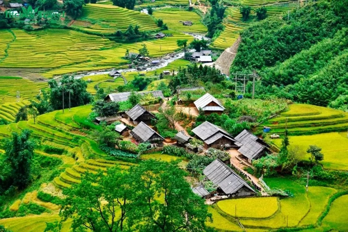 Ruộng bậc thang quanh Bản Lao Chải