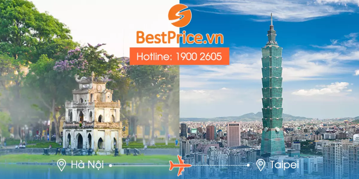 Đặt vé máy bay Hà Nội đi Taipei BestPrice