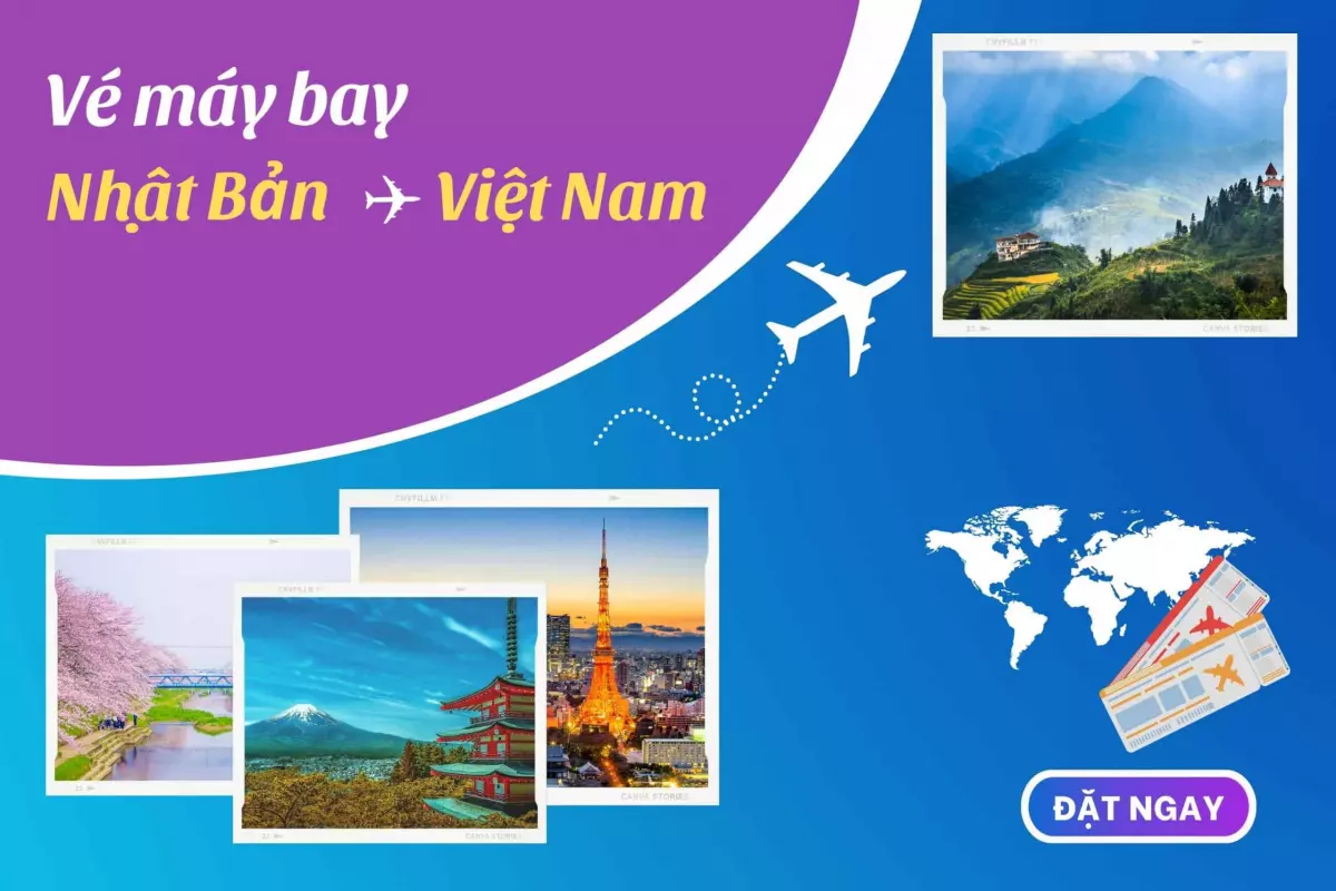 Vé máy bay từ Nhật Bản về Việt Nam