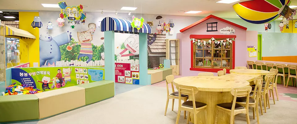 không gian dễ thương tại Playtime Kids Club