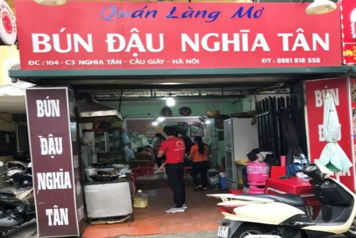 quán bún đậu mắm tôm Hà Nội Nghĩa Tân