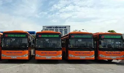 Các tuyến xe bus đi sân bay Nội Bài