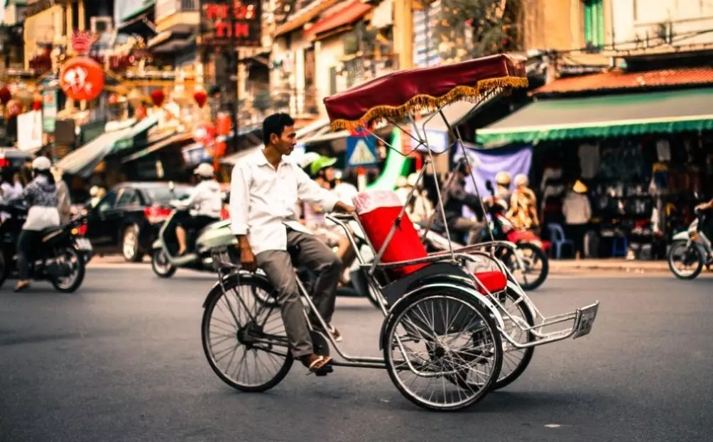 Di chuyển bằng xích lô ở Đà Nẵng