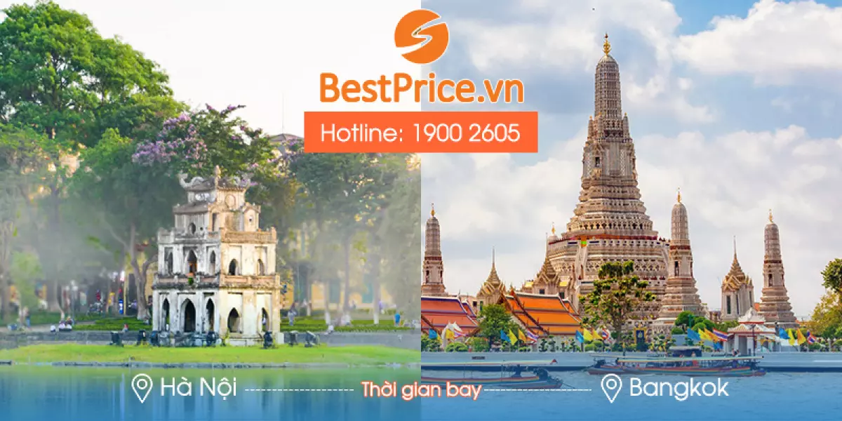 Thời gian bay từ Hà Nội đi Bangkok