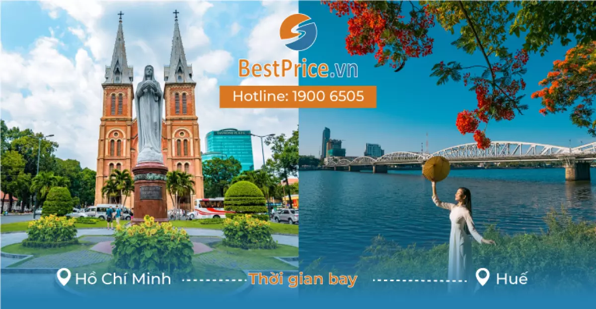 Thời gian bay từ Hồ Chí Minh đến Huế mất bao lâu?