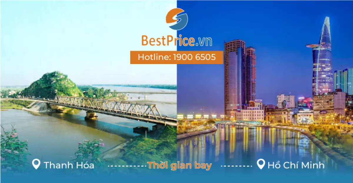 Thời gian bay từ Thanh Hóa đến Hồ Chí Minh mất bao lâu?