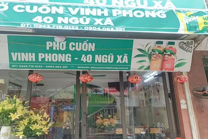 phở cuốn Hà Nội Vinh Phong