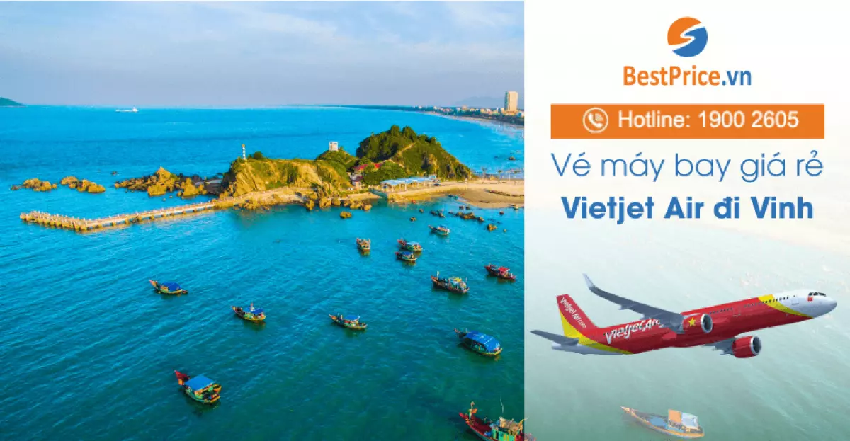 Vé máy bay hãng Vietjet Air đi Vinh