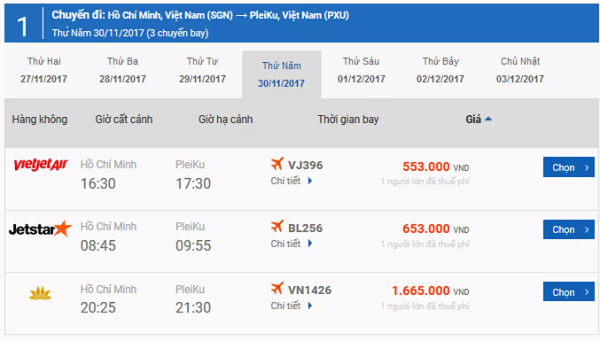 Vé máy bay giá rẻ Sài Gòn đi Kon Tum
