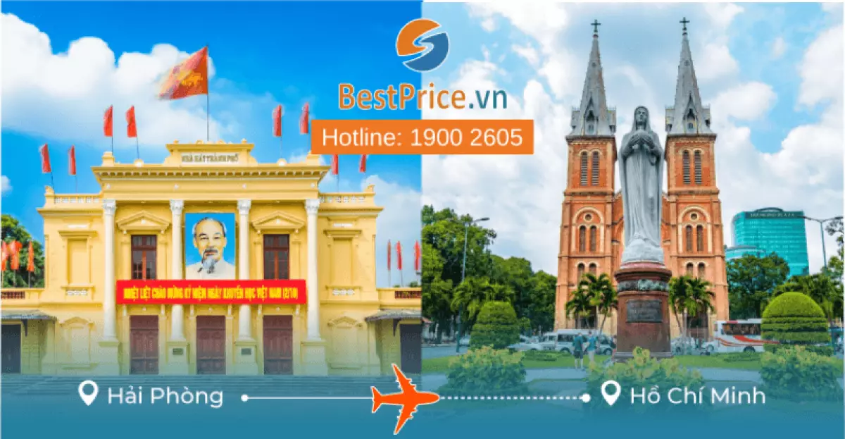 Đặt vé máy bay giá rẻ từ Hải Phòng đi Sài Gòn