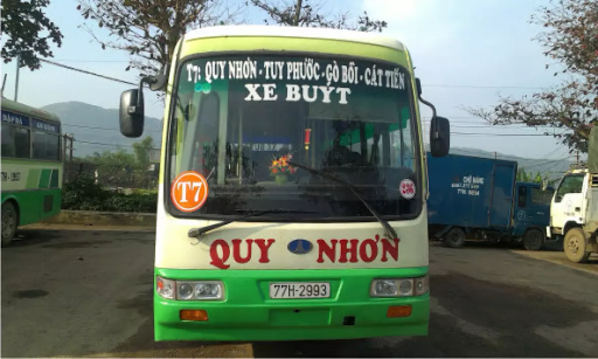 Tuyến xe buýt T7 từ Quy Nhơn đi Phù Cát