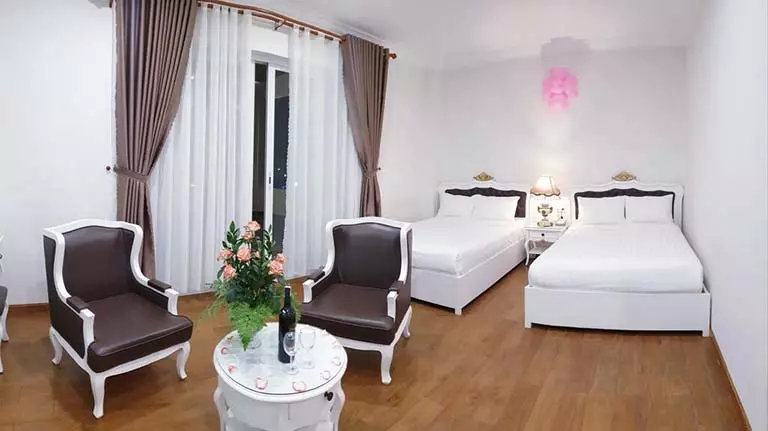 Phòng nghỉ tại Carita Hotel