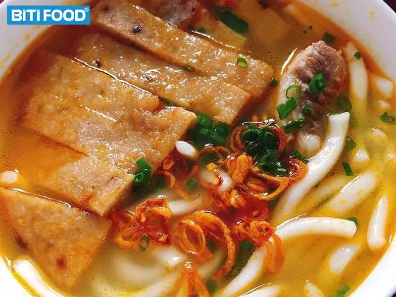 Thành phẩm khi làm theo hướng dẫn nấu bánh canh chả cá Nha trang