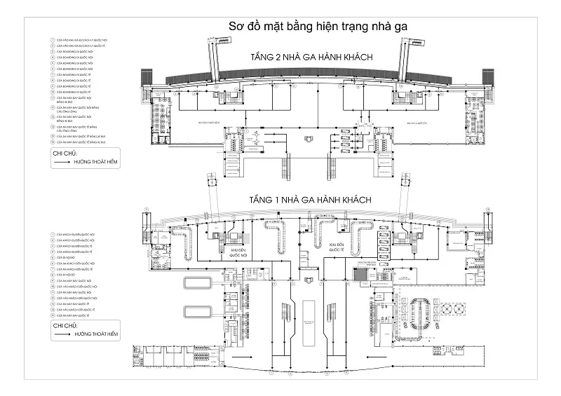 Sơ đồ Nhà ga Quốc nội sân bay Cam Ranh