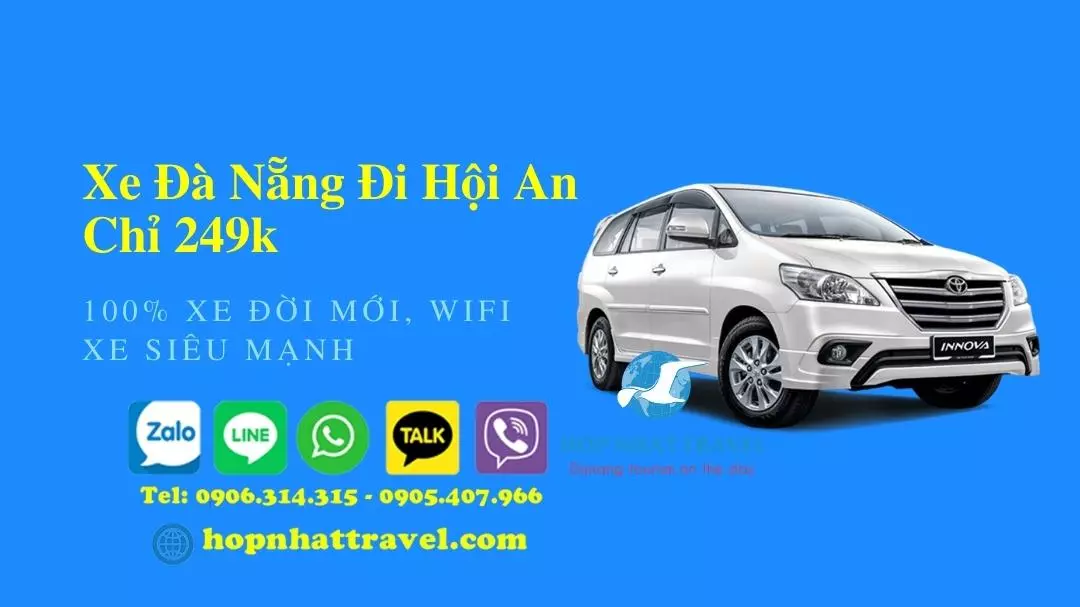 Thuê xe đà nẵng hội an giá rẻ