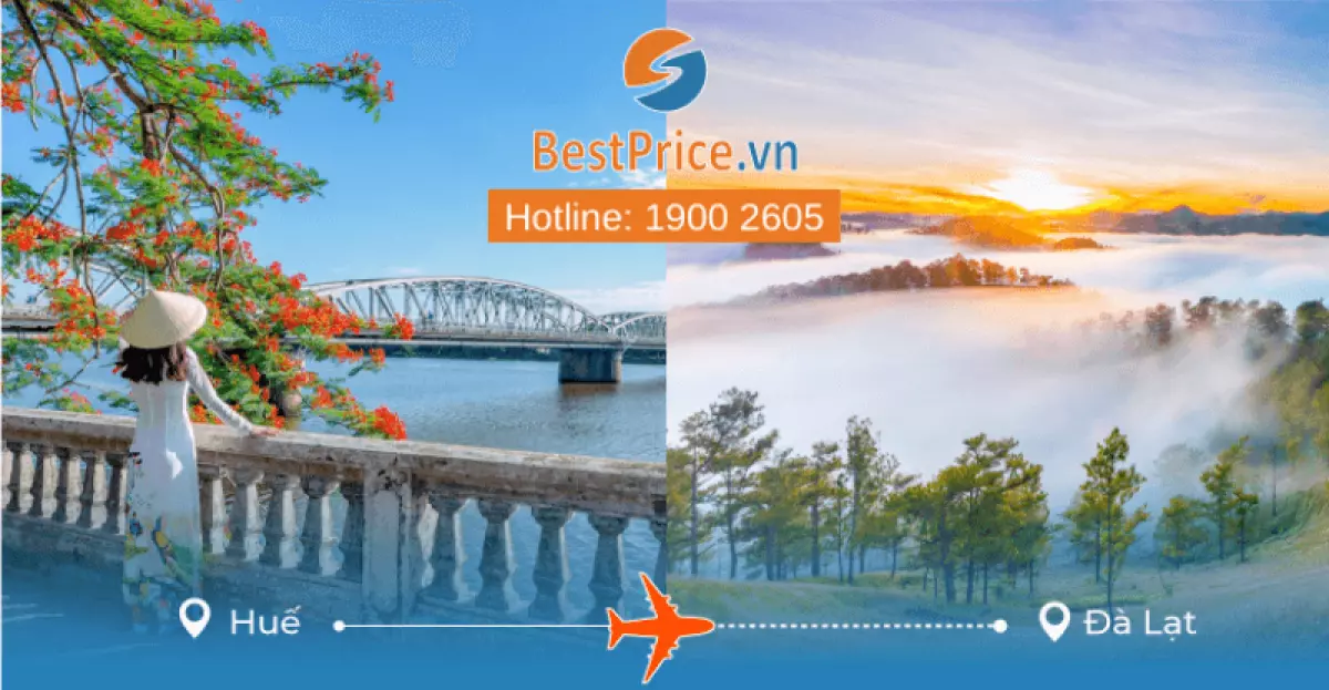 Đặt vé máy bay Huế đi Đà Lạt