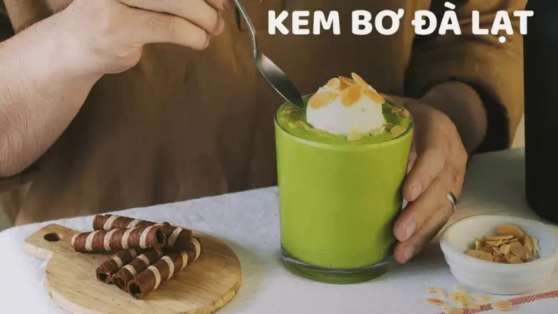 Món kem bơ béo ngậy