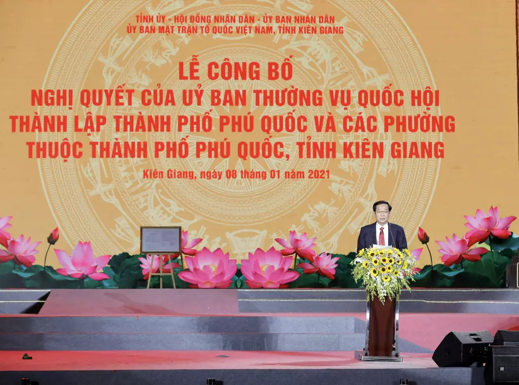 Phú Quốc trở thành Thành phố đảo đầu tiên của Việt Nam tạo tiền đề xây dựng phát triển kinh tế, xã hội