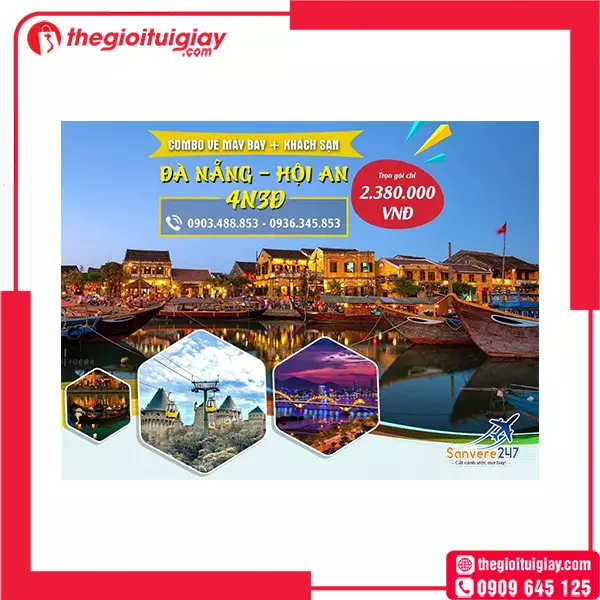 Poster tour du lịch Đà Nẵng - Hội An 4N3Đ