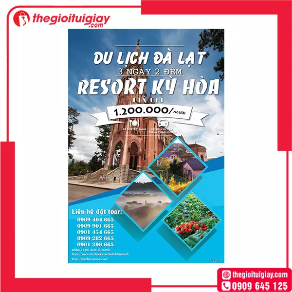 Mẫu poster du lịch Đà Lạt