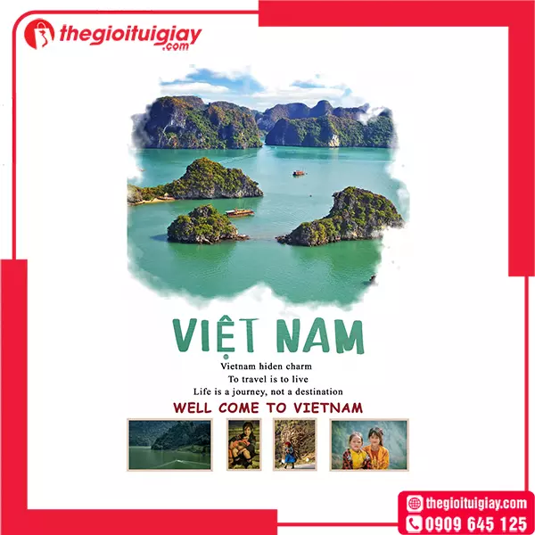 Mẫu poster du lịch Welcome to VietNam