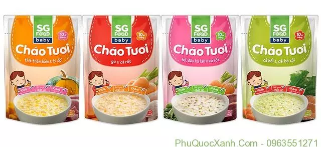 Mang theo cháo ăn liền để không phải lo lắng đến bữa ăn của bé