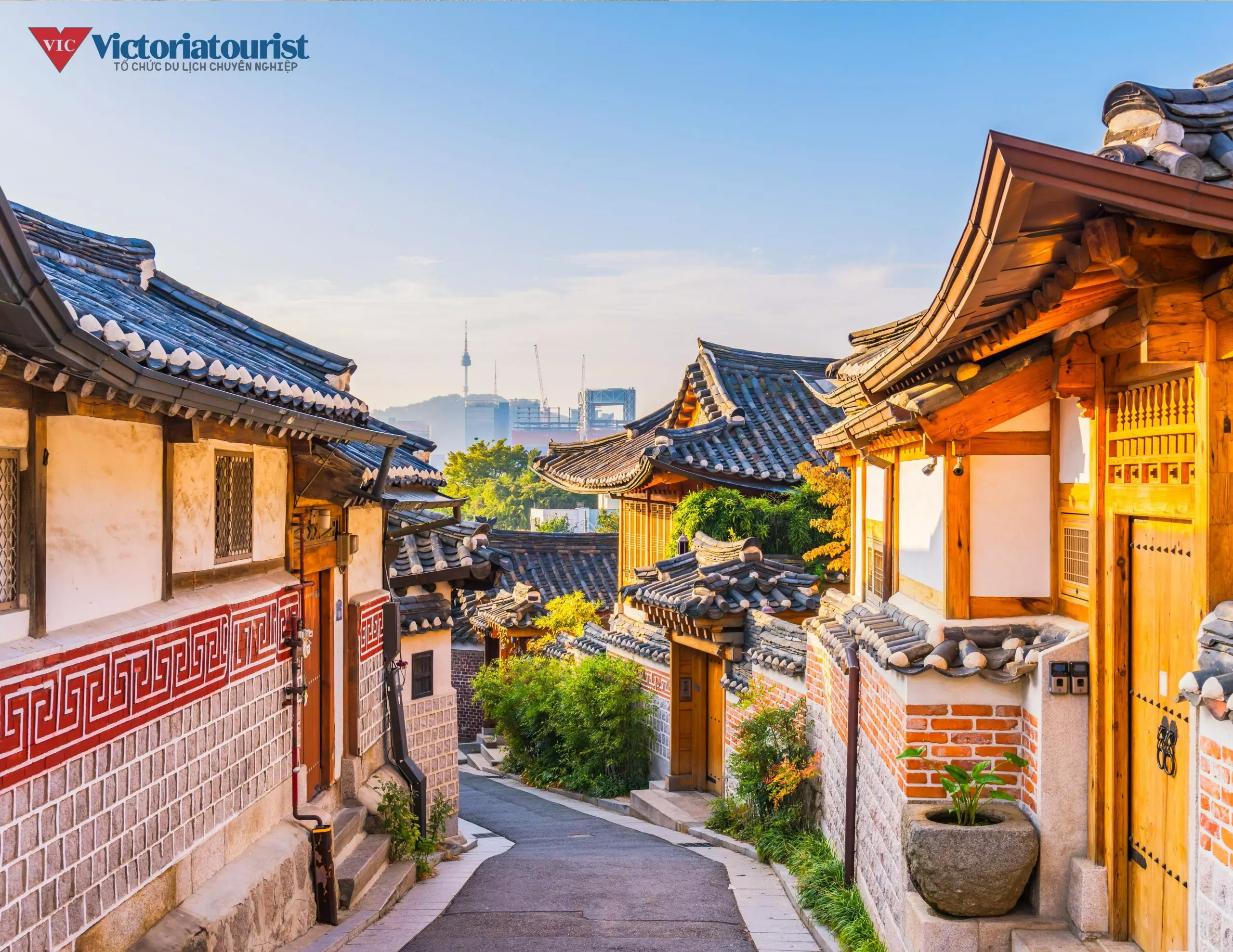 Một góc làng dân tộc Namsan Hanok