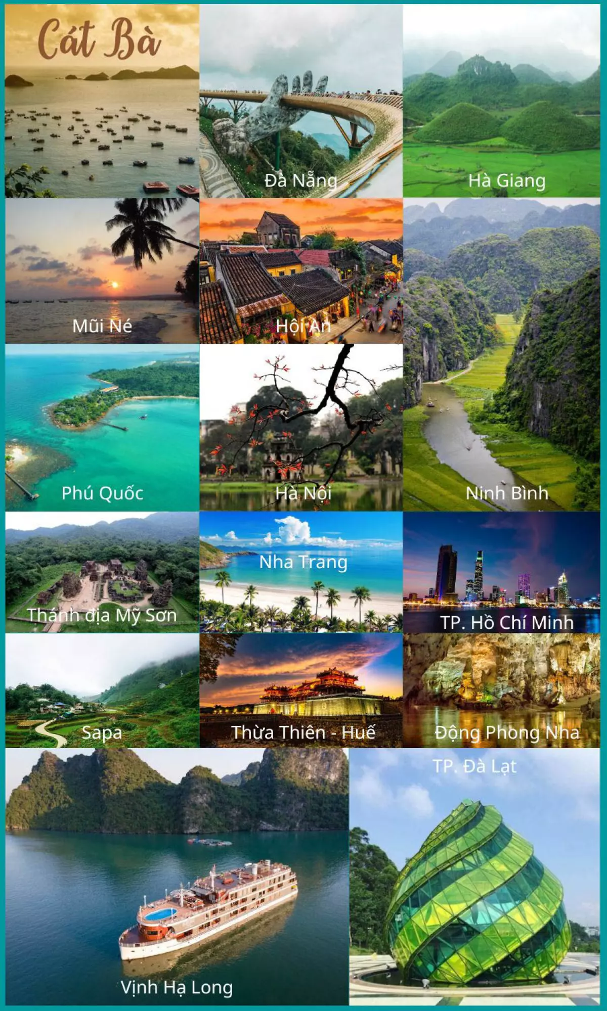 Top 17 những địa điểm du lịch Việt Nam nổi tiếng nhất năm 2022