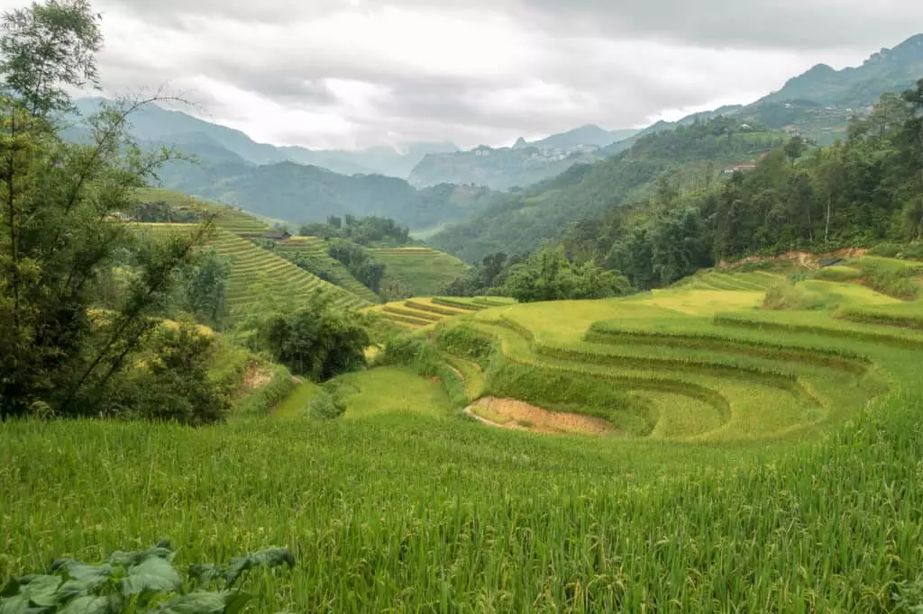 Bauernhof, der beim Trekking in Sapa als Rastplatz dient