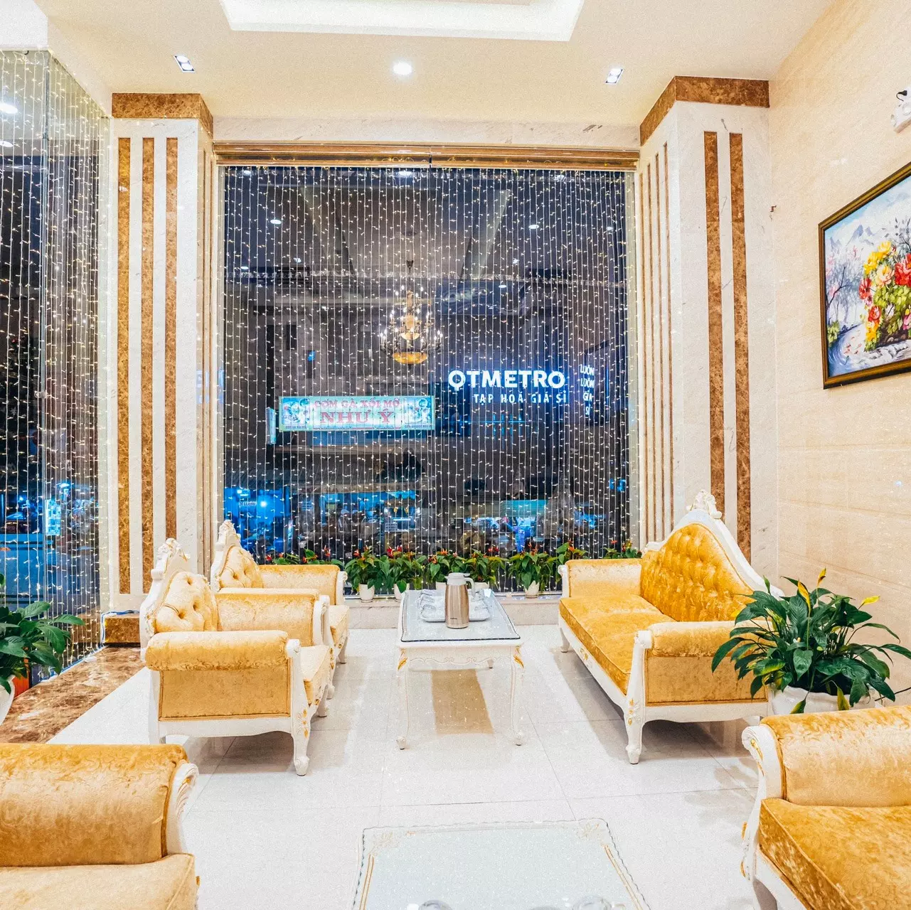 sảnh lễ tân khách sạn Hoàng Minh Châu Đà Lạt