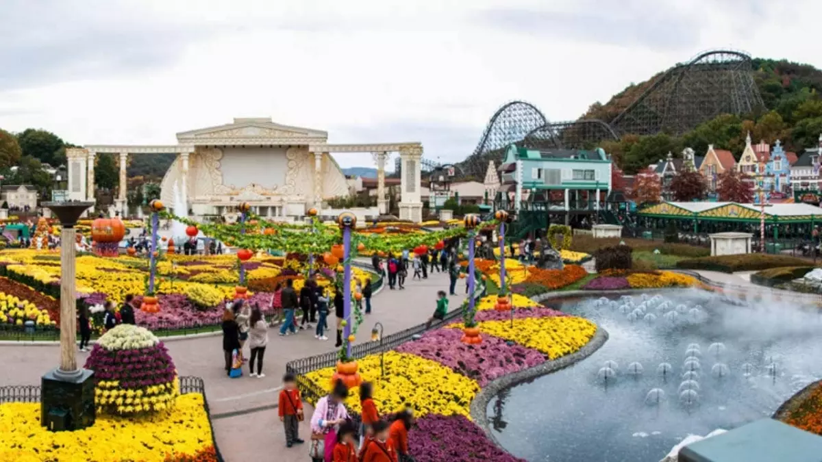 Điểm nhấn của tour Hàn Quốc từ Đà Nẵng này là công viên Everland