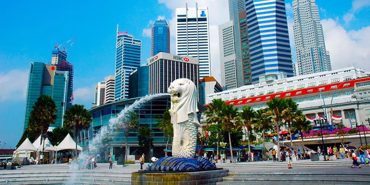 Tượng Merlion - biểu tượng của Singapore