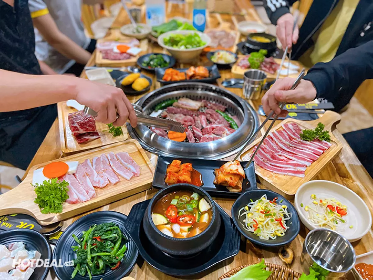 Ok Mokchang - Buffet Lẩu Nướng Thượng Hạng Tặng Nước Uống