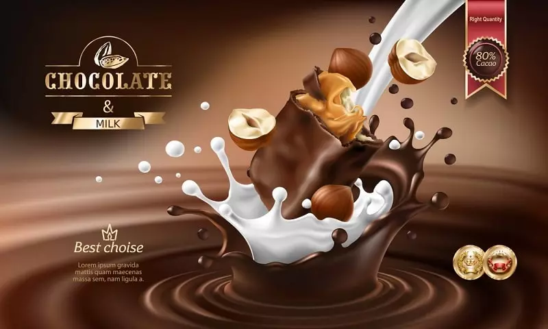 Poster đồ ăn choco