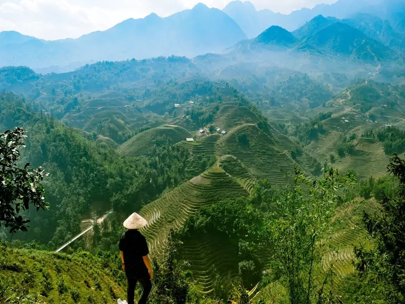 Khung cảnh tuyệt đẹp trên đường đi trekking ở Sapa