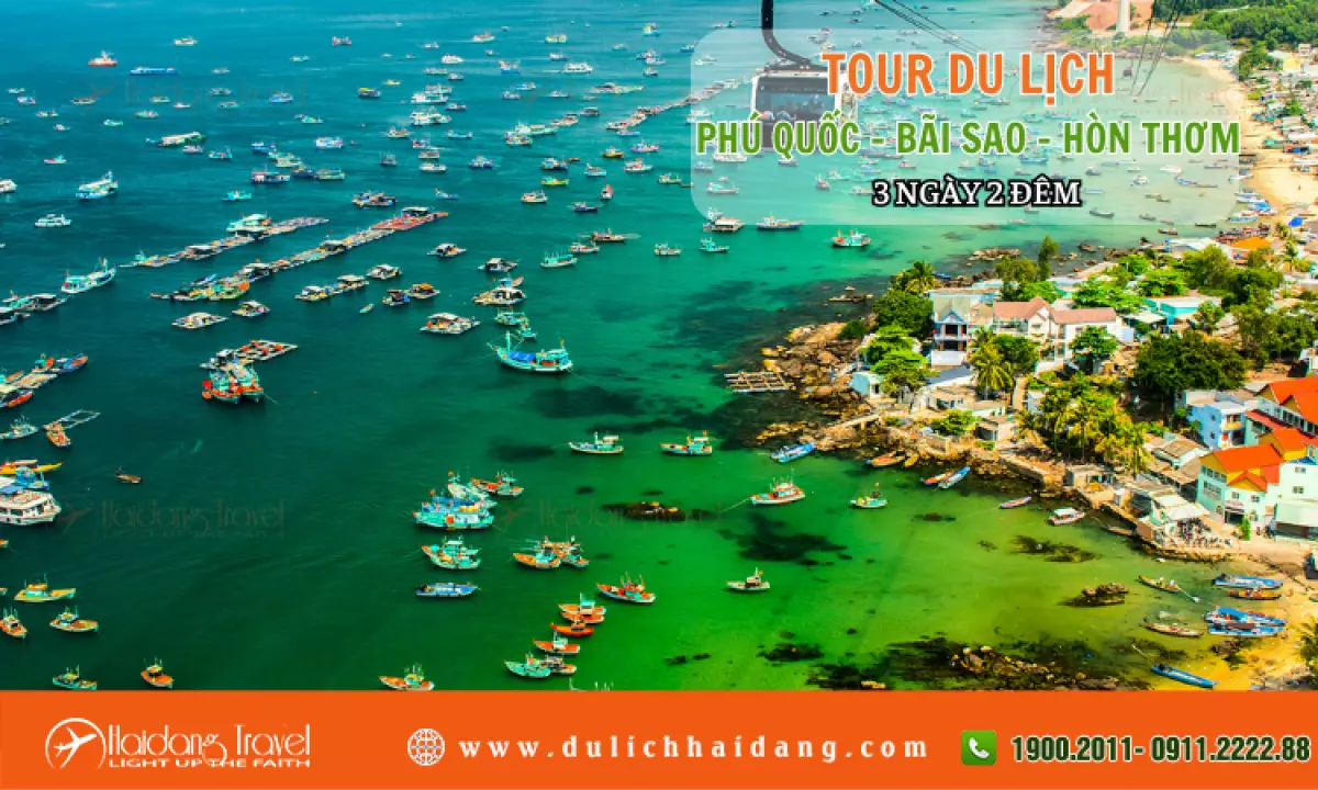 Tour du lịch Phú Quốc Bãi Sao Hòn Thơm 3 ngày 2 đêm - Hải Đăng Travel
