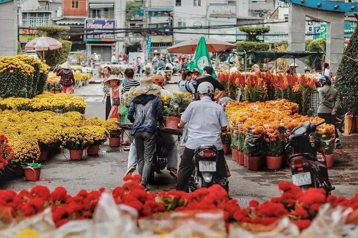 chợ hoa Sài Gòn