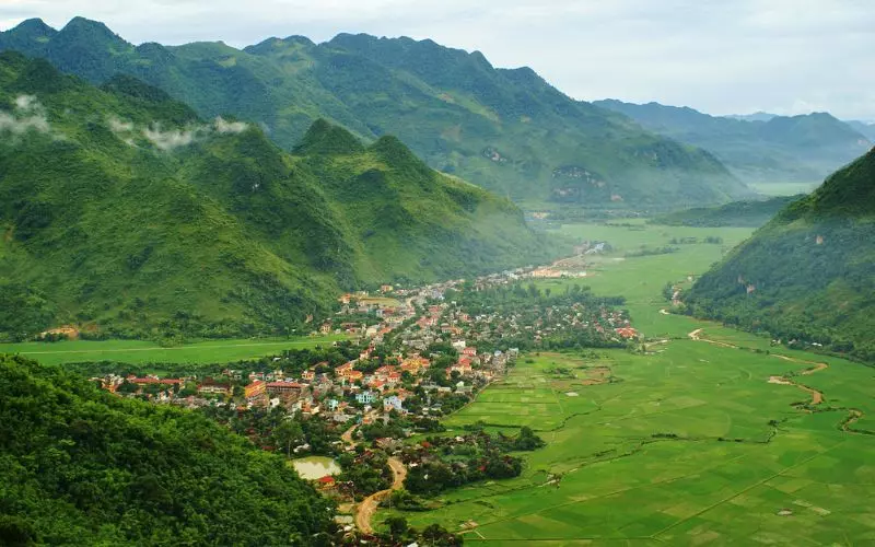 Mai Châu có khung cảnh thơ mộng