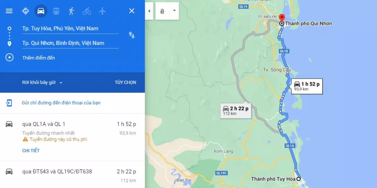 Muốn biết Tuy Hòa và Quy Nhơn cách nhau bao nhiêu kilometer? Đừng bỏ qua gợi ý về phương tiện di chuyển tiện lợi nhất!