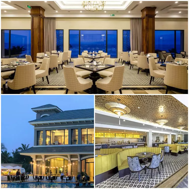 Hệ thống nhà hàng Triton trong khuôn viên Vinpearl Resort & Spa Đà Nẵng phục vụ đa dạng các món ăn từ Á đến Âu cùng với dịch vụ chuyên nghiệp.