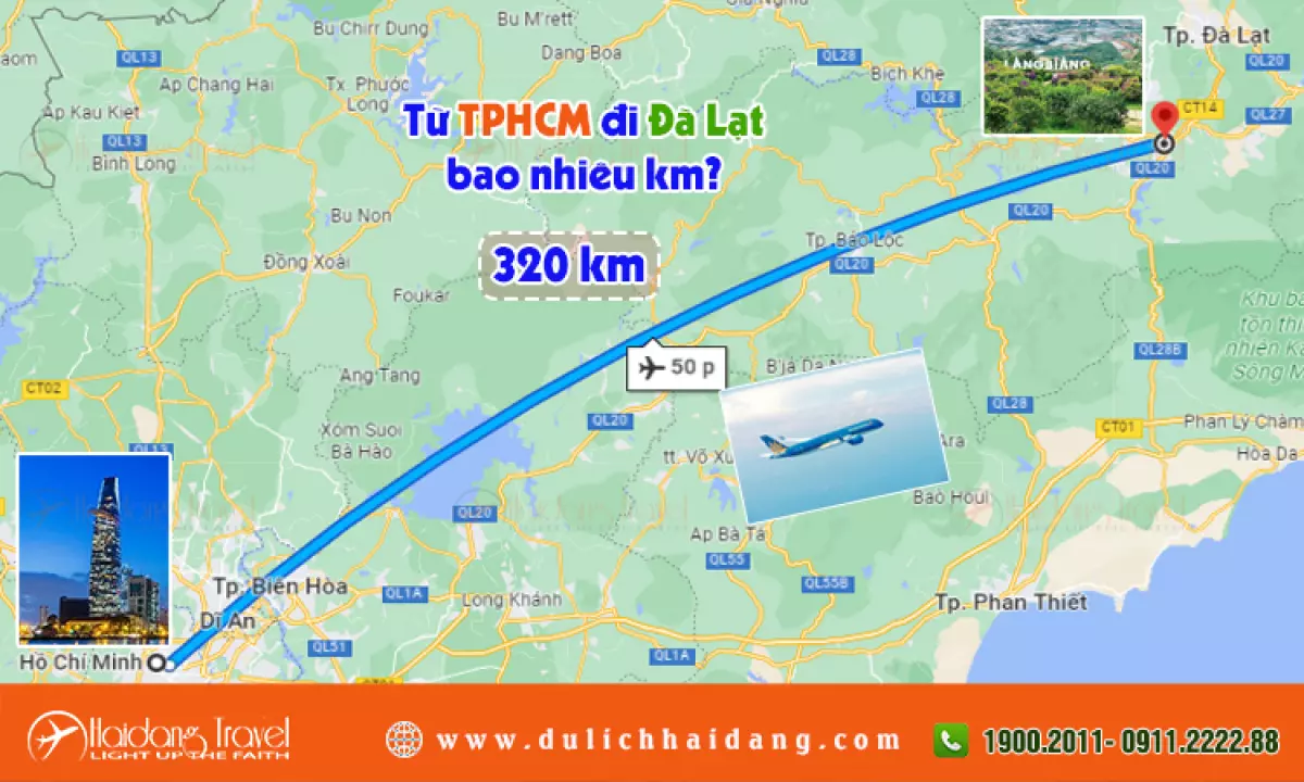 Từ tphcm đi Đà Lạt bao nhiêu km?