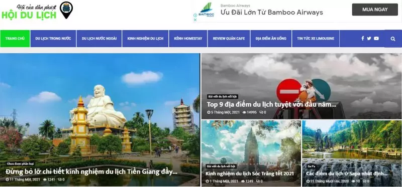 Top 10 các website du lịch Việt Nam năm 2022