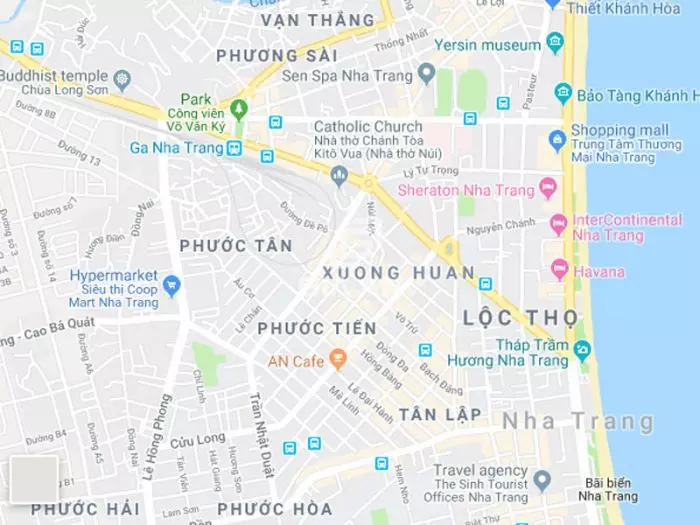 Bản đồ hành chính thành phố Nha Trang mới nhất