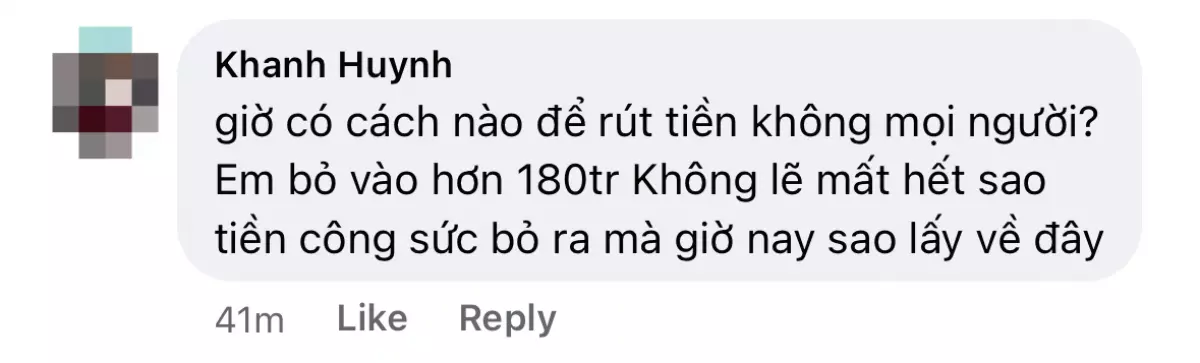 Một nhà đầu tư đăng tải trạng thái hoang mang trên các hội nhóm mạng xã hội liên quan đến Easy Tour (Ảnh chụp màn hình).