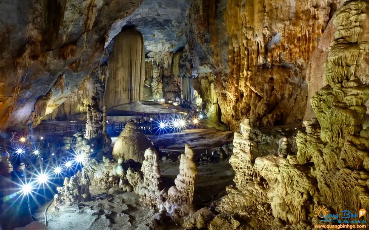 Paradise cave tourist area Vietnam