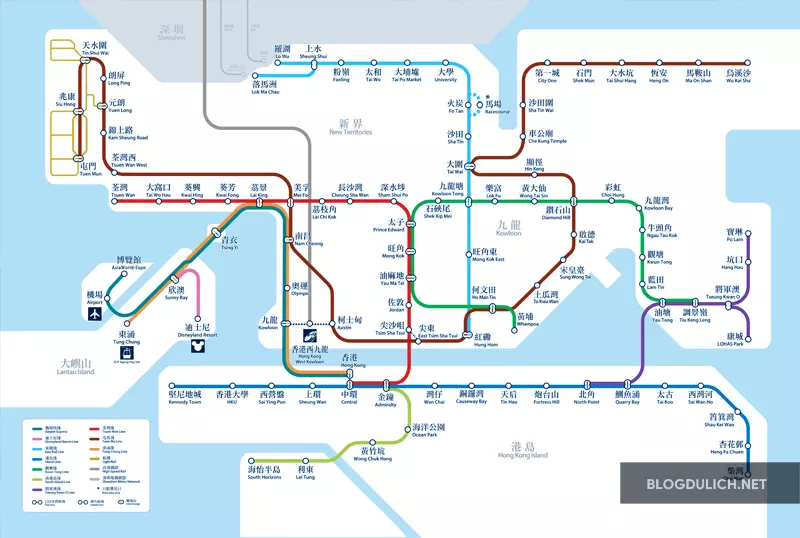 Bản đồ MTR Hong Kong