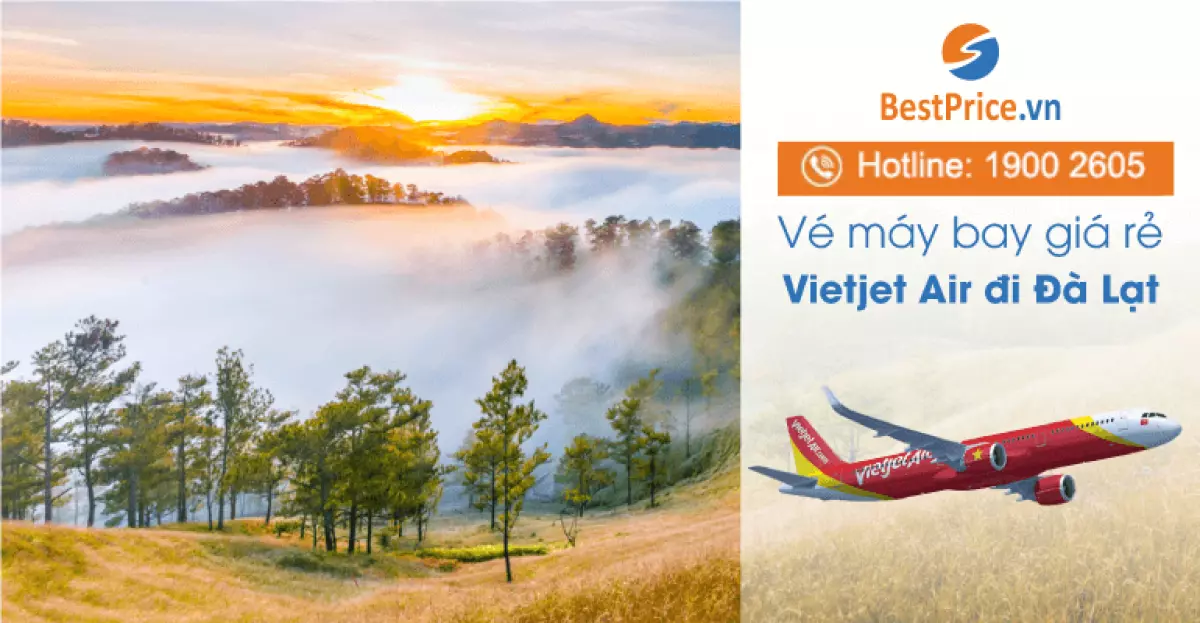 Vé máy bay hãng Vietjet Air đi Đà Lạt