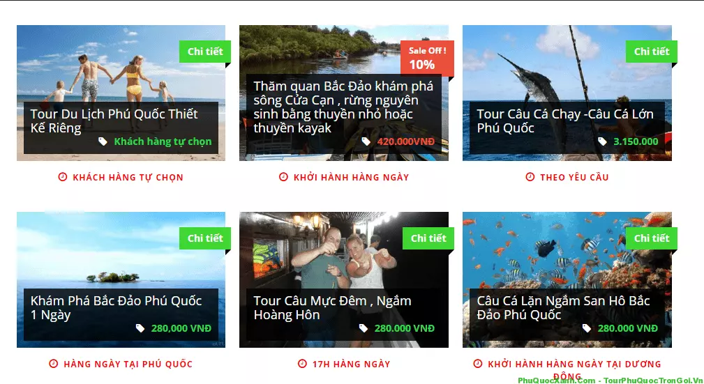 Tour Phú Quốc hàng ngày